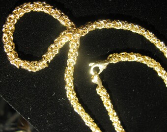 A 14 Kt. Solid Gold Handmade chain and clasp