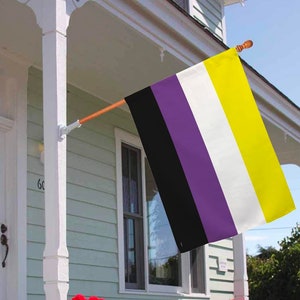 Pride Month Flag, Non-Binary Flag, LGBTQ+ Pride Flag, Lgbtq Pride Flag, Gay Pride Flag, Gay Pride Flag Rainbow Flag, 28x40 House Flag