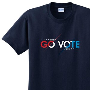 Election 2024 Shirt 2024 Retro Word Art Go Vote Unisex Short Sleeve T-Shirt