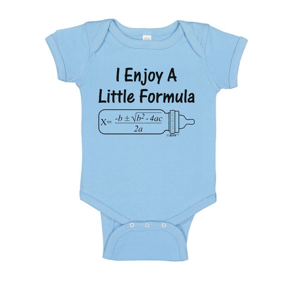 Math Nerd Baby Gifts for All I Enjoy a Little Formula Bodysuit - IN-SC007