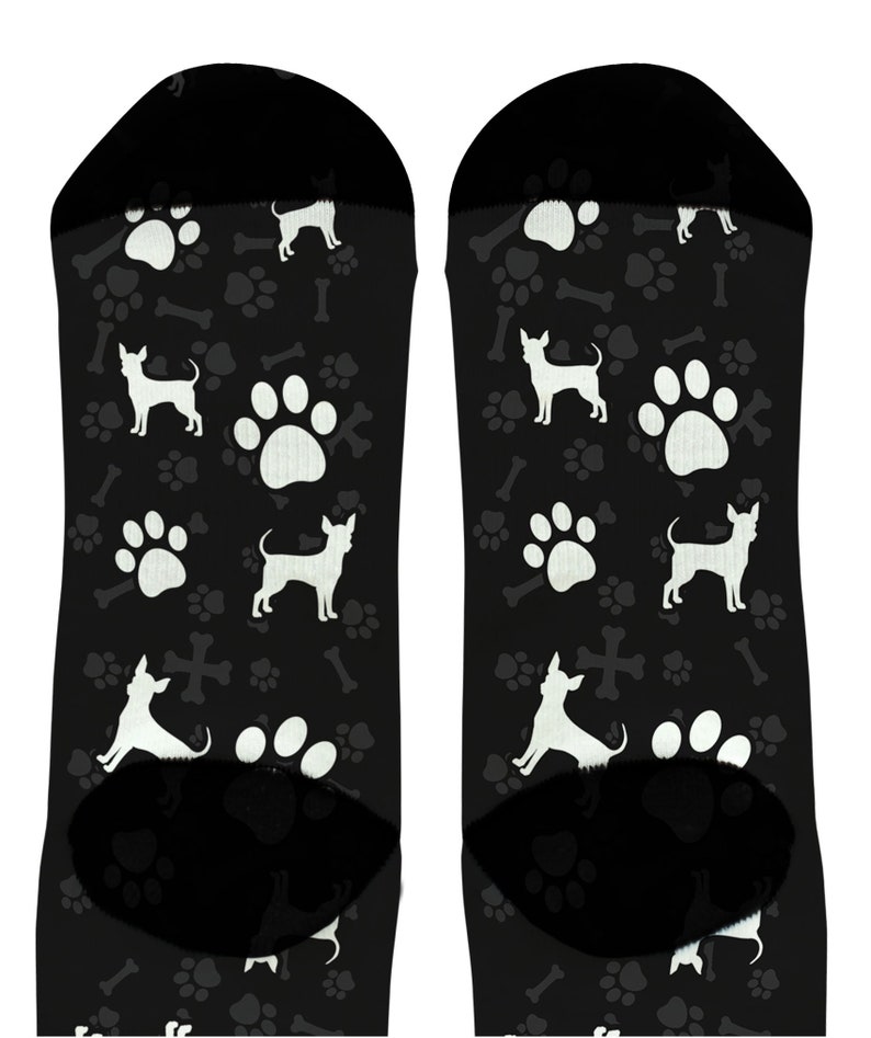 Chihuahua Socks for Dog Lovers Chihuahua Paw Socks Dog Breed Etsy