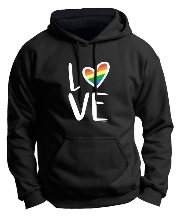 Gay Pride Rainbow Love Premium Hoodie Sweatshirt F170 | Etsy