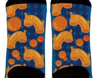 SALE**  Foodie Gifts Mac and Cheese Socks Food Socks for Cheese Lover Macaroni and Cheese Socks Novelty Crew Socks FOOD Lover Gift- CSK-0037