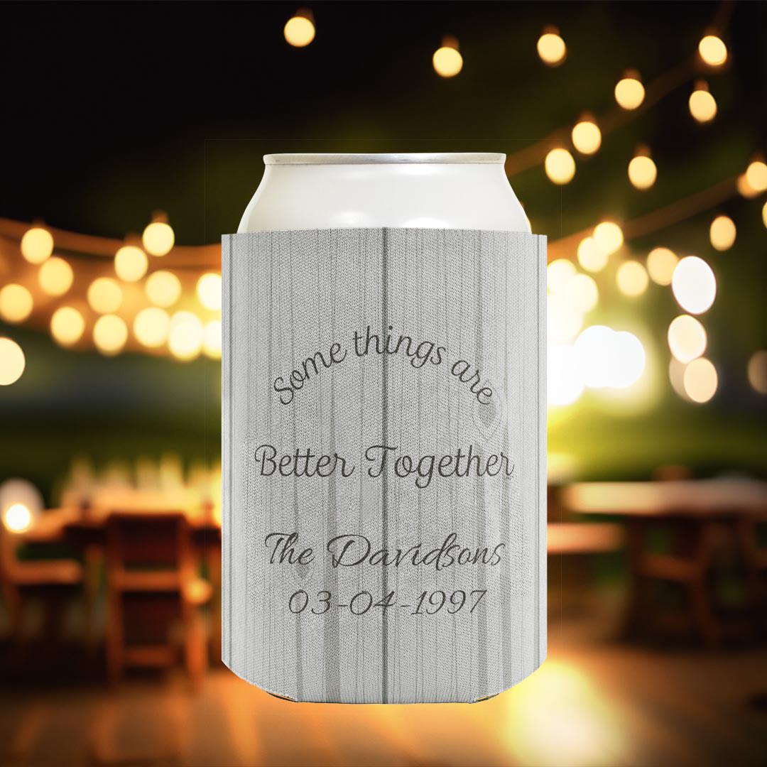 Personalized Wedding Drink Sleeve