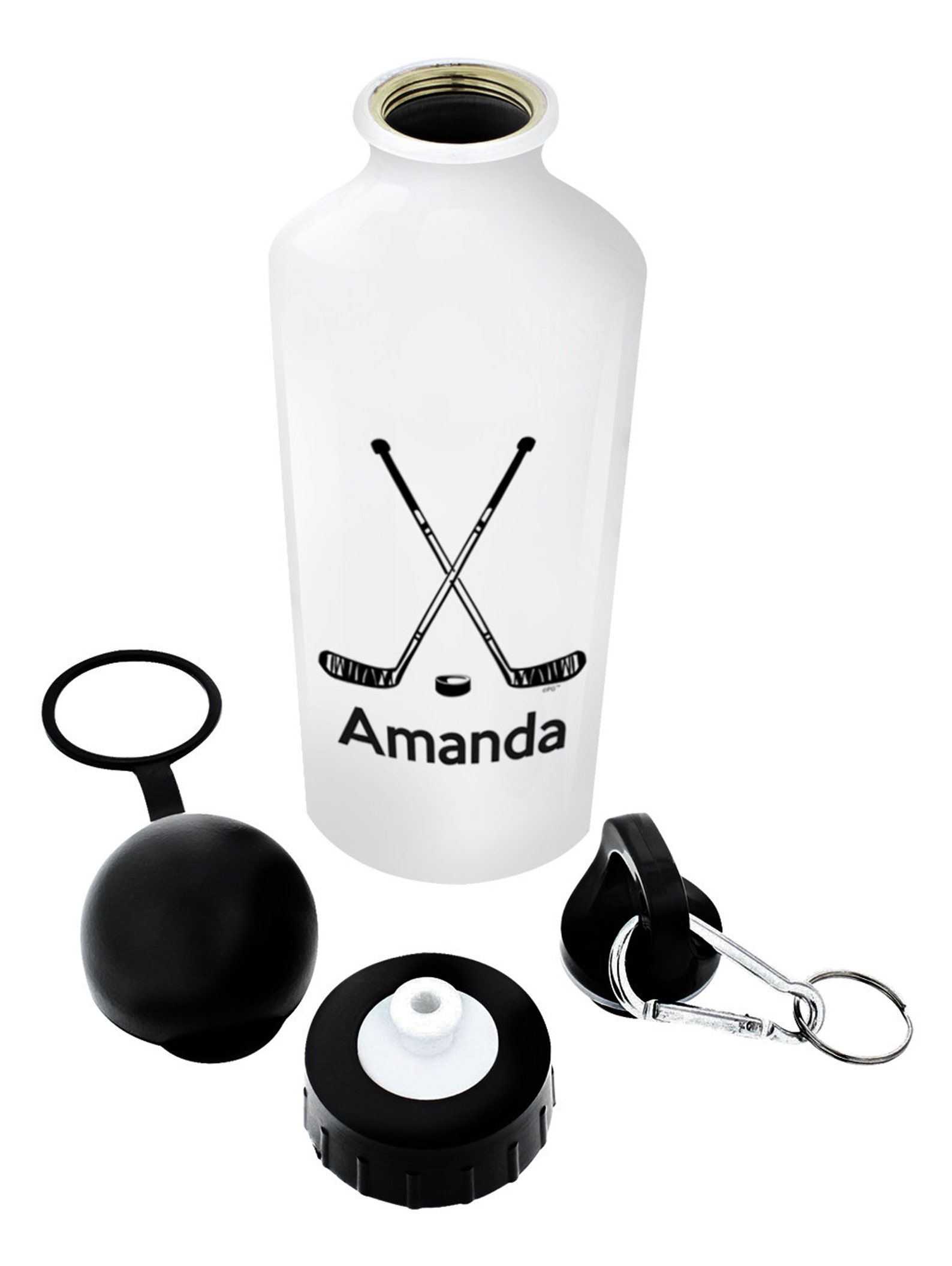Personalized Hockey Gift Aluminum Water Bottle With Cap & Etsy