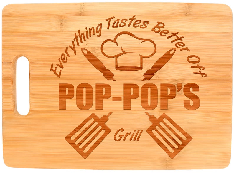 Poppop Gifts Everything Tastes Better off Poppop's Grill Etsy