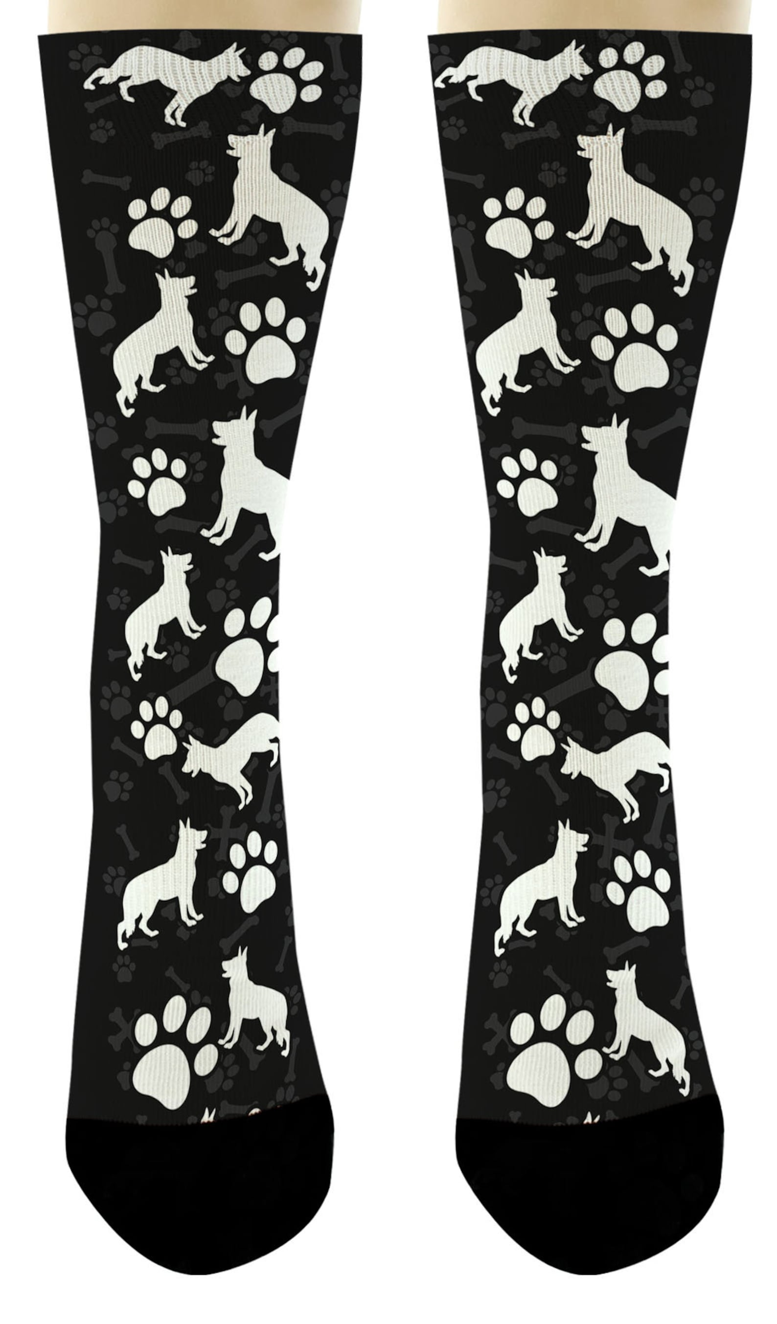 Dog Socks for Dog Lovers Shepherd Paw Socks Dog Breed Gifts Etsy