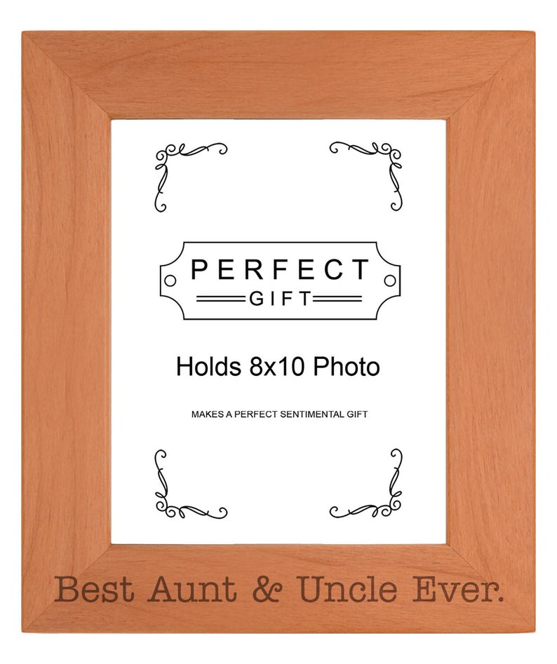 Aunt & Uncle Gifts Best Aunt and Uncle Ever Engraved Wood