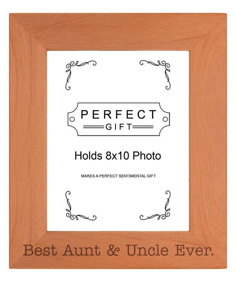 Aunt & Uncle Gifts Best Aunt and Uncle Ever Engraved Wood