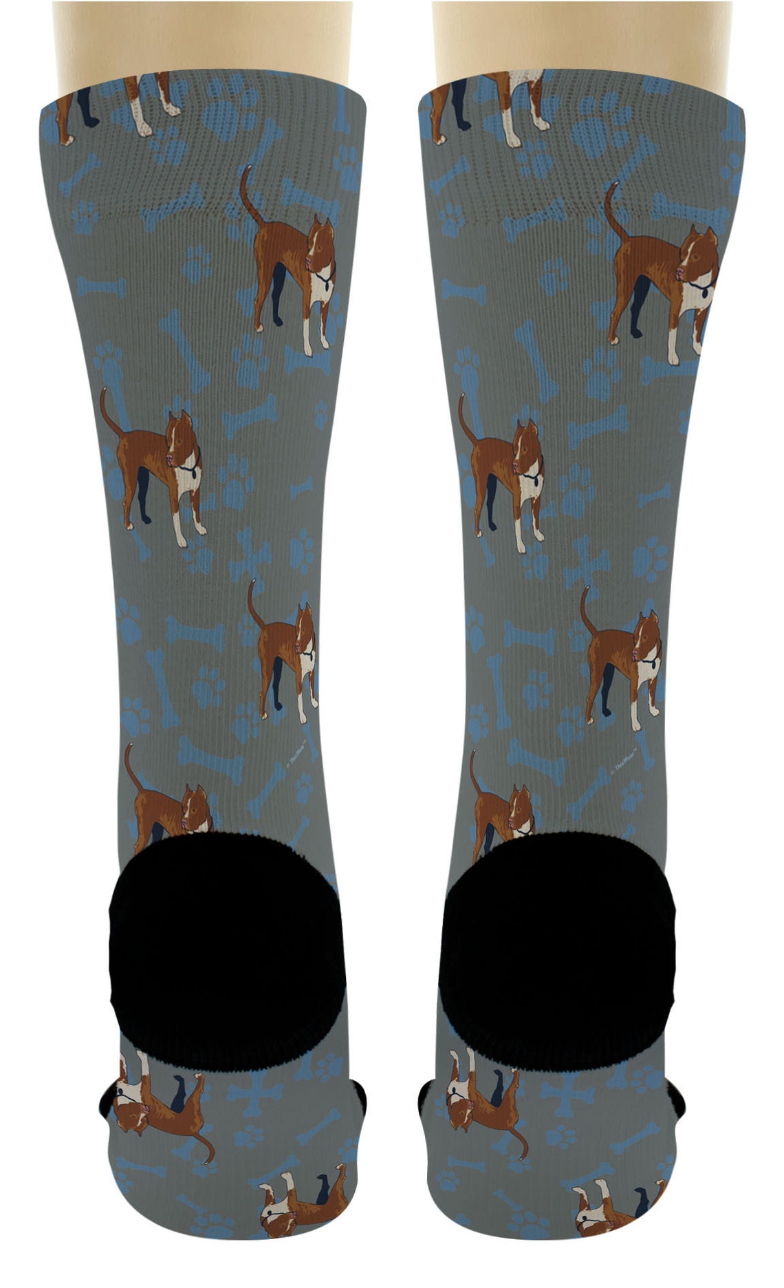 Pitbull Socks for Dog Lovers Pitbull Paw Socks Dog Breed Gifts Etsy