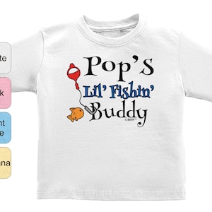 Baby Gifts Pop&#39;s Lil Fishing Buddy Infant T-Shirt
