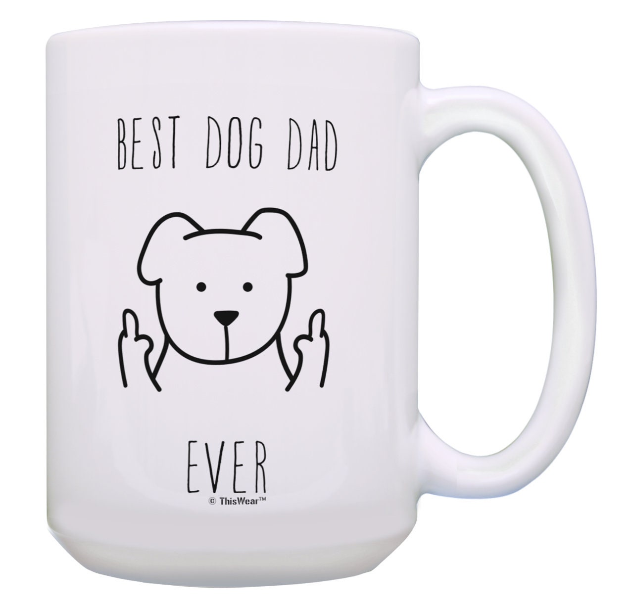 Best dog dad ever mug discount