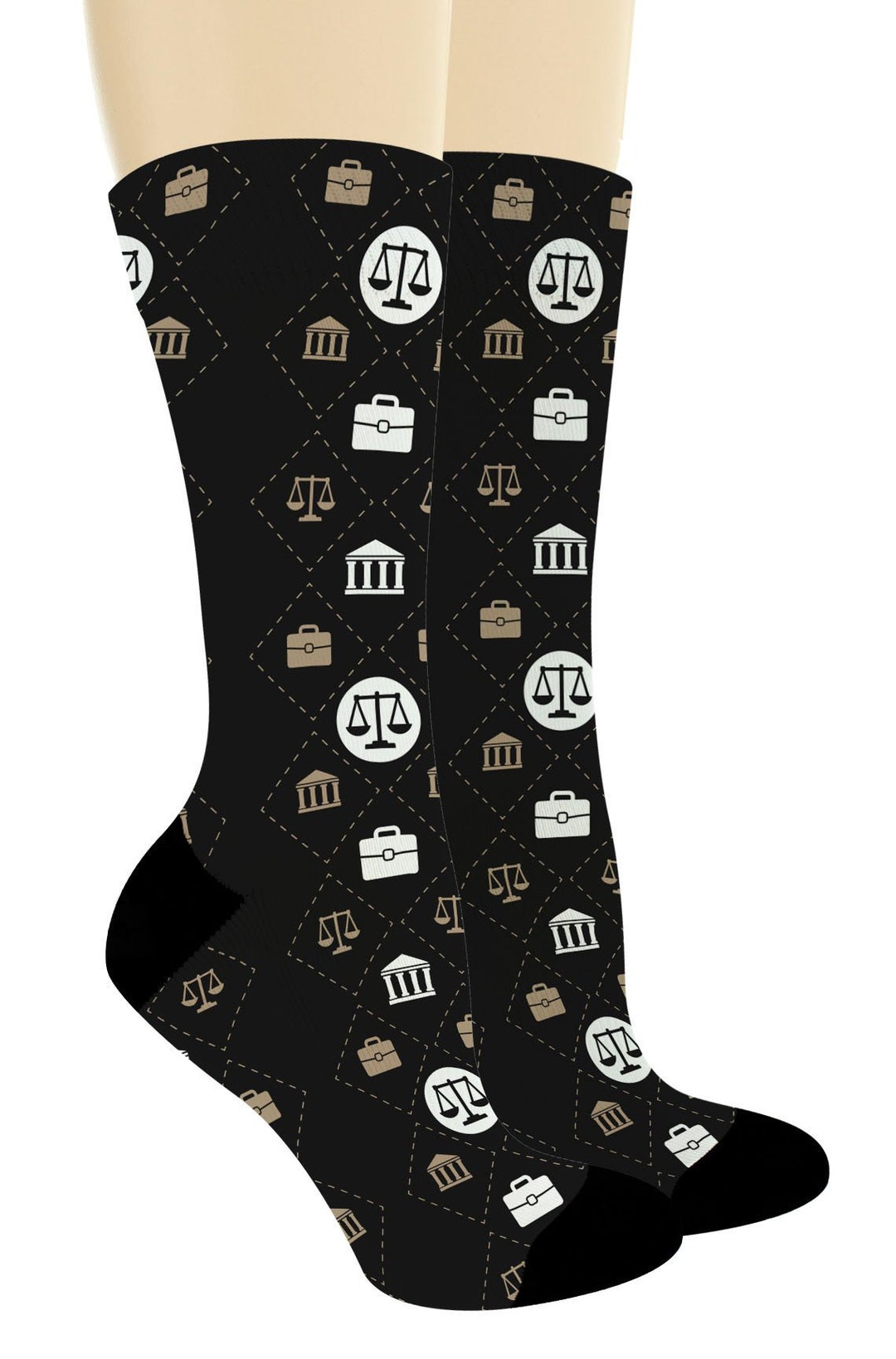 Law School Gifts Lawyer Socks Scales of Justice Socks Lawyer Etsy