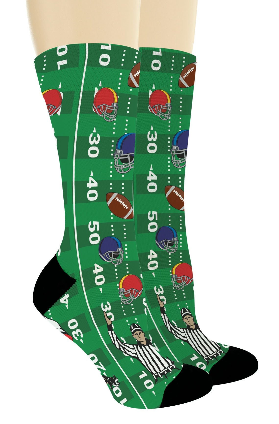 Football Gifts Football Themed Socks Lucky Touchdown Socks | Etsy