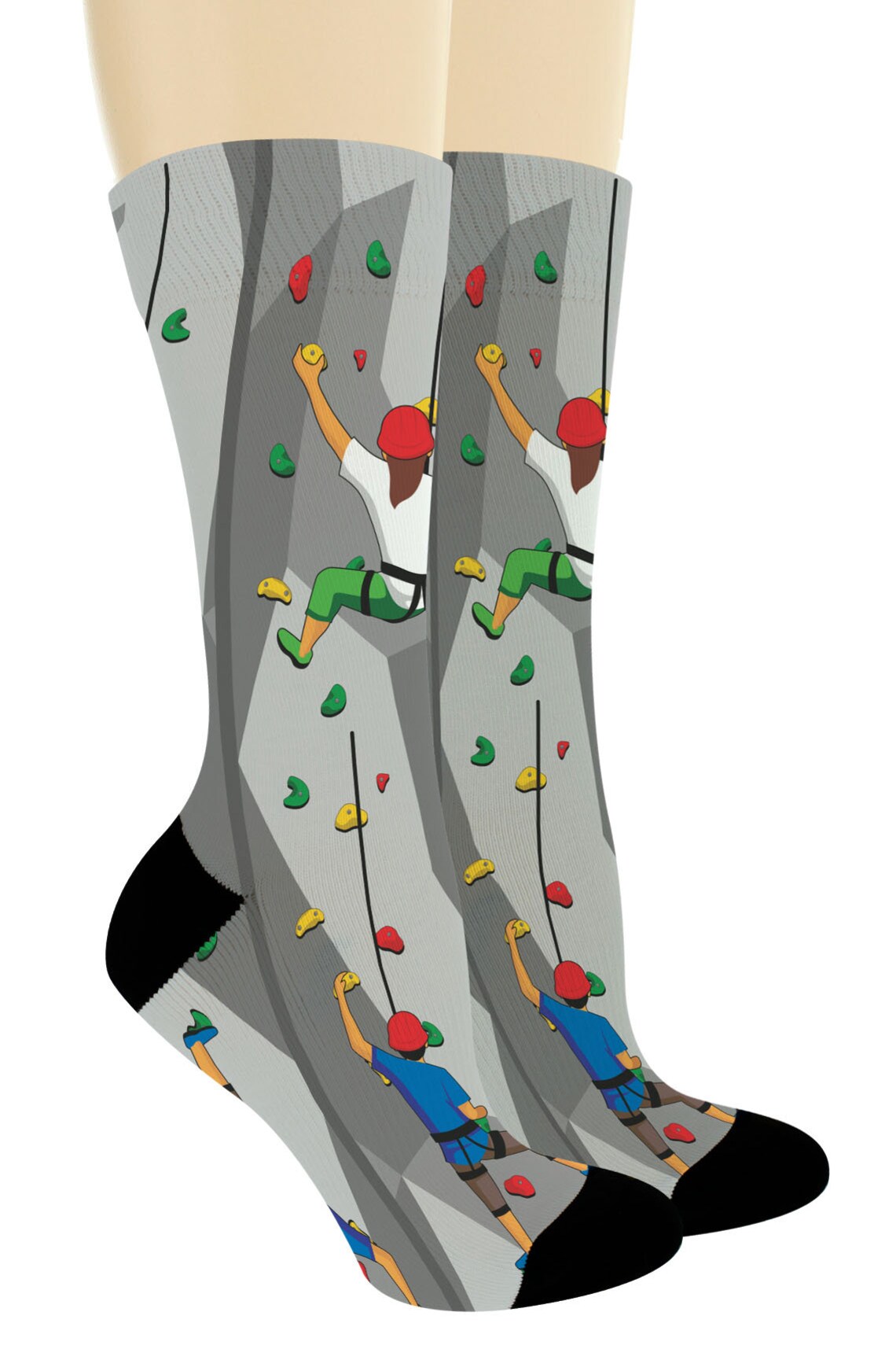 Rock Climbing Gift Novelty Crew Socks Etsy