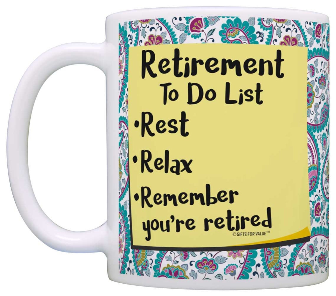 Retiree Gift Retirement to Do List Retirement Gag Gift Etsy