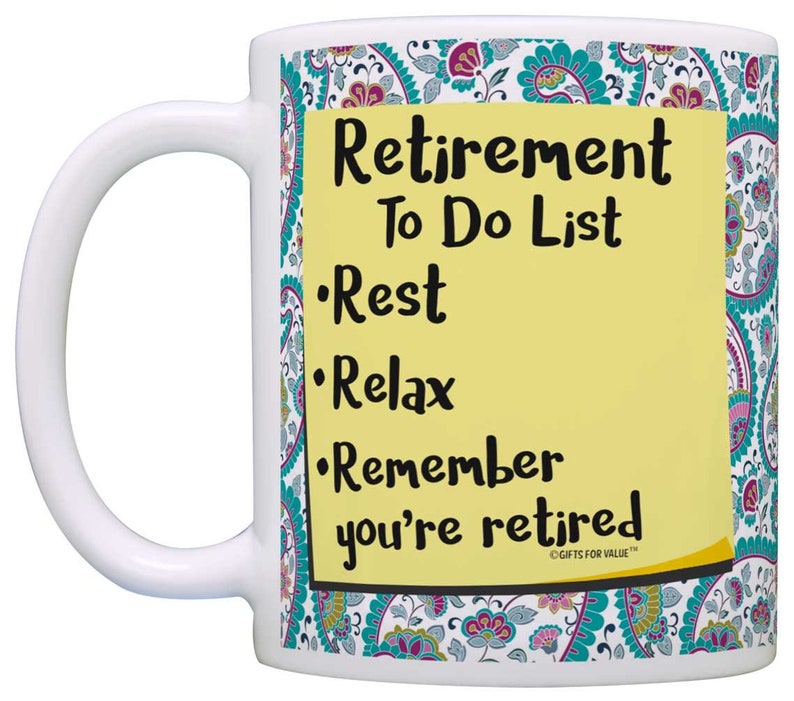 Retiree Gift Retirement to Do List Retirement Gag Gift Etsy