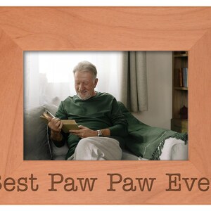 Paw Paw Gifts Best Paw Paw Ever Engraved Wood Frame