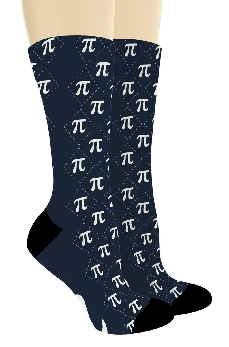 Math Gifts Symbol for Pi Socks STEM Gifts Nerdy Socks Student - Etsy