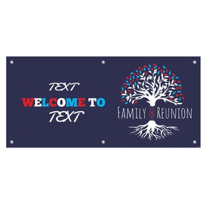 Personalized Family Reunion Banner, DNA Tree, Custom Reunion Banner, Family Reunion Personalized, Vinyl Banner