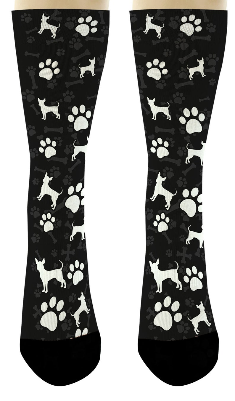 Chihuahua Socks for Dog Lovers Chihuahua Paw Socks Dog Breed Etsy
