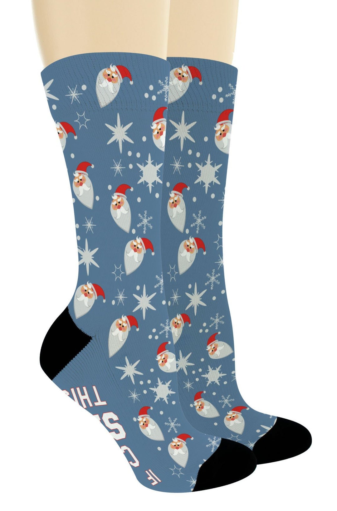 Funny Christmas Socks If You Can See This Bring Me A Present Etsy