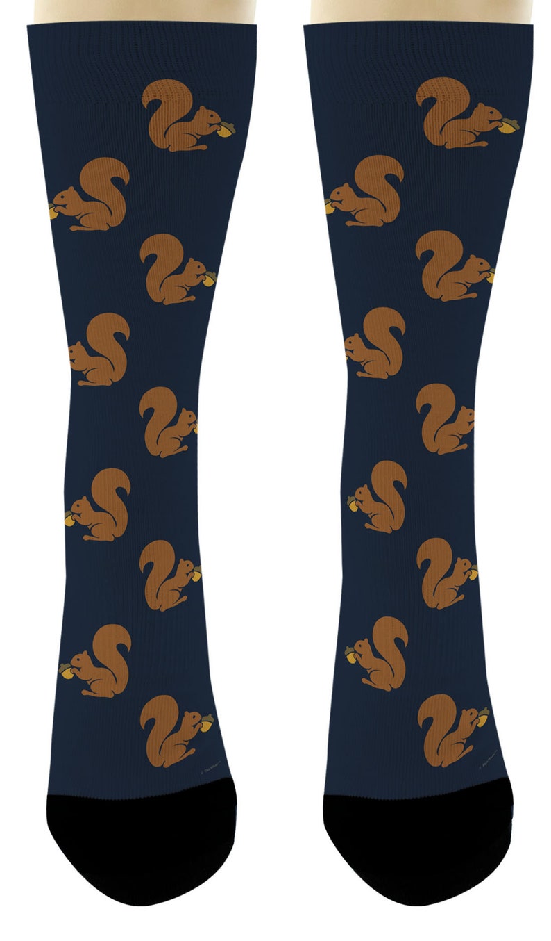 Unisex Novelty Socks Nutty Squirrel Socks Squirrel Themed Etsy