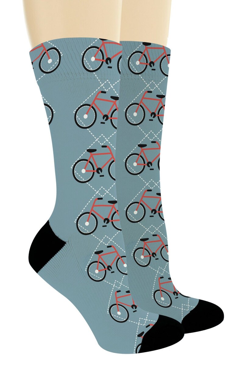 Bike Gifts Bike Themed Socks Bicycle Socks for Bicyclists - Etsy
