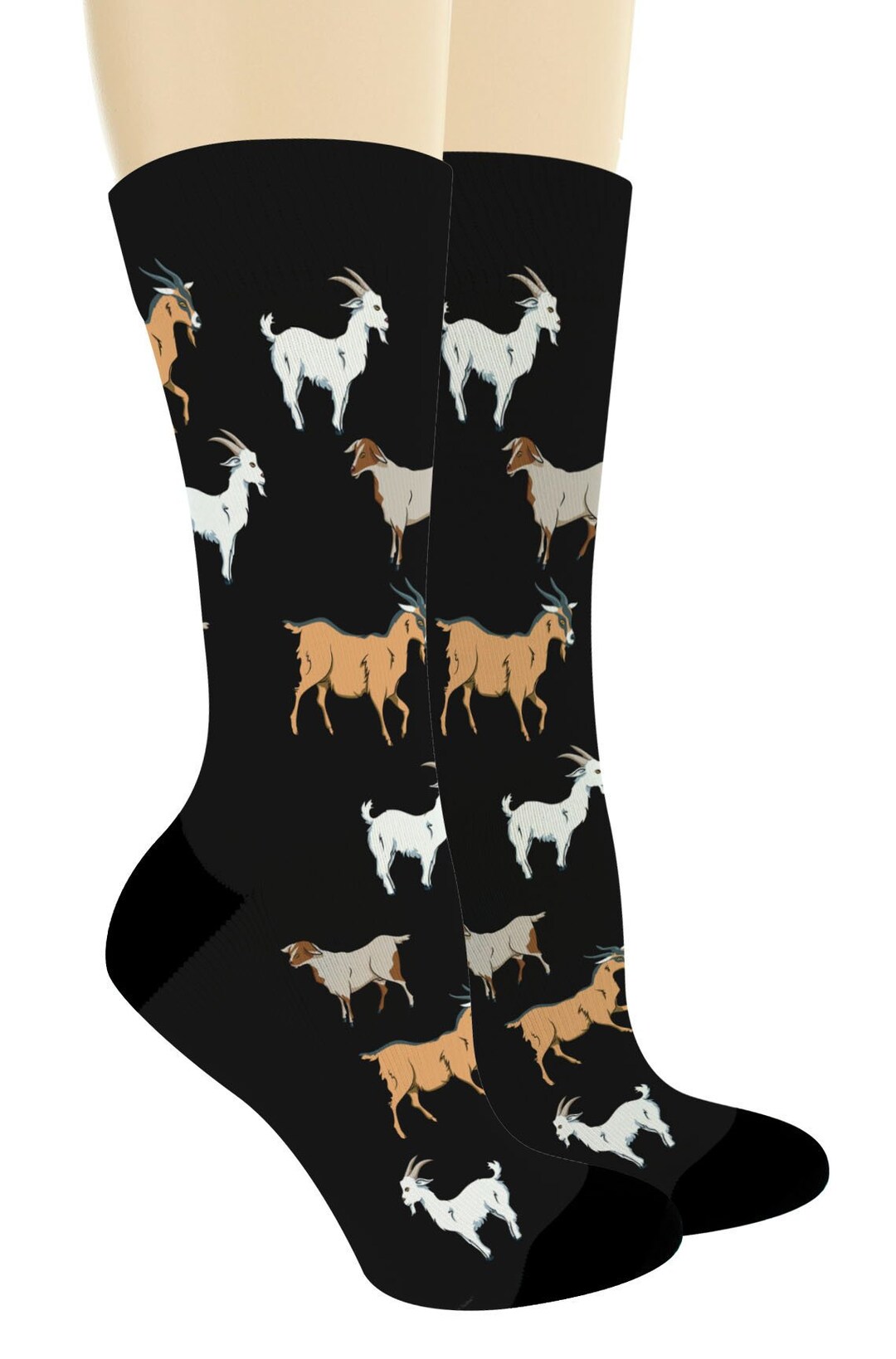 Unisex Novelty Socks Goat Socks Goat Themed Gifts Animal Lover Gifts