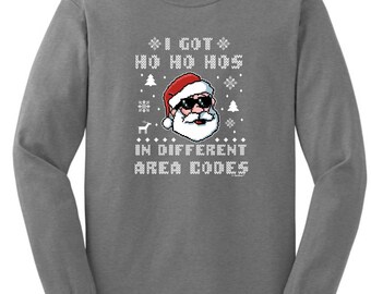 Santa Claus I Got Hos In Different Area Codes Sweater Funny