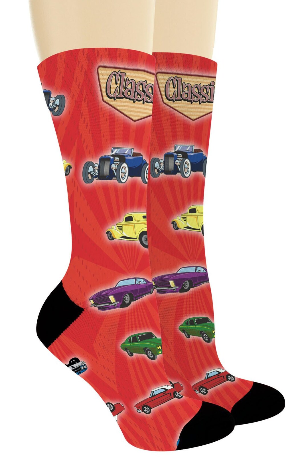 Classic Car Gifts for Women and Men Classic Car Socks Car Etsy