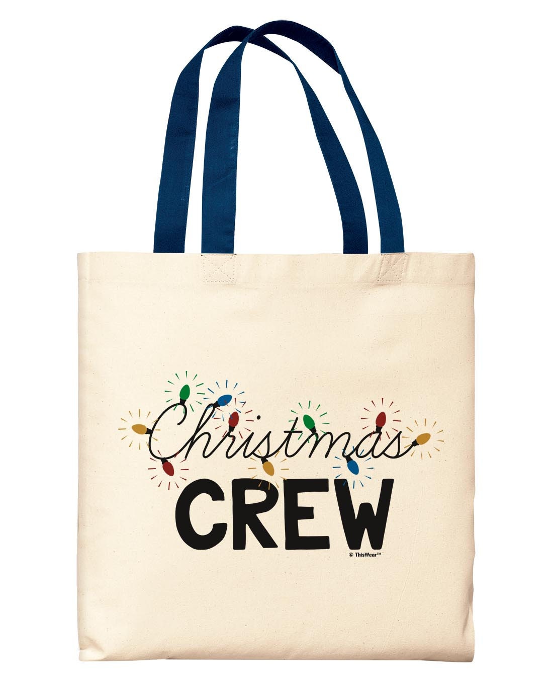 Christmas Crew Tote Bag, Small Canvas Tote Bag, Christmas Tote Bag, Christmas Tote Bag For Gifts, Christmas Bag Gift