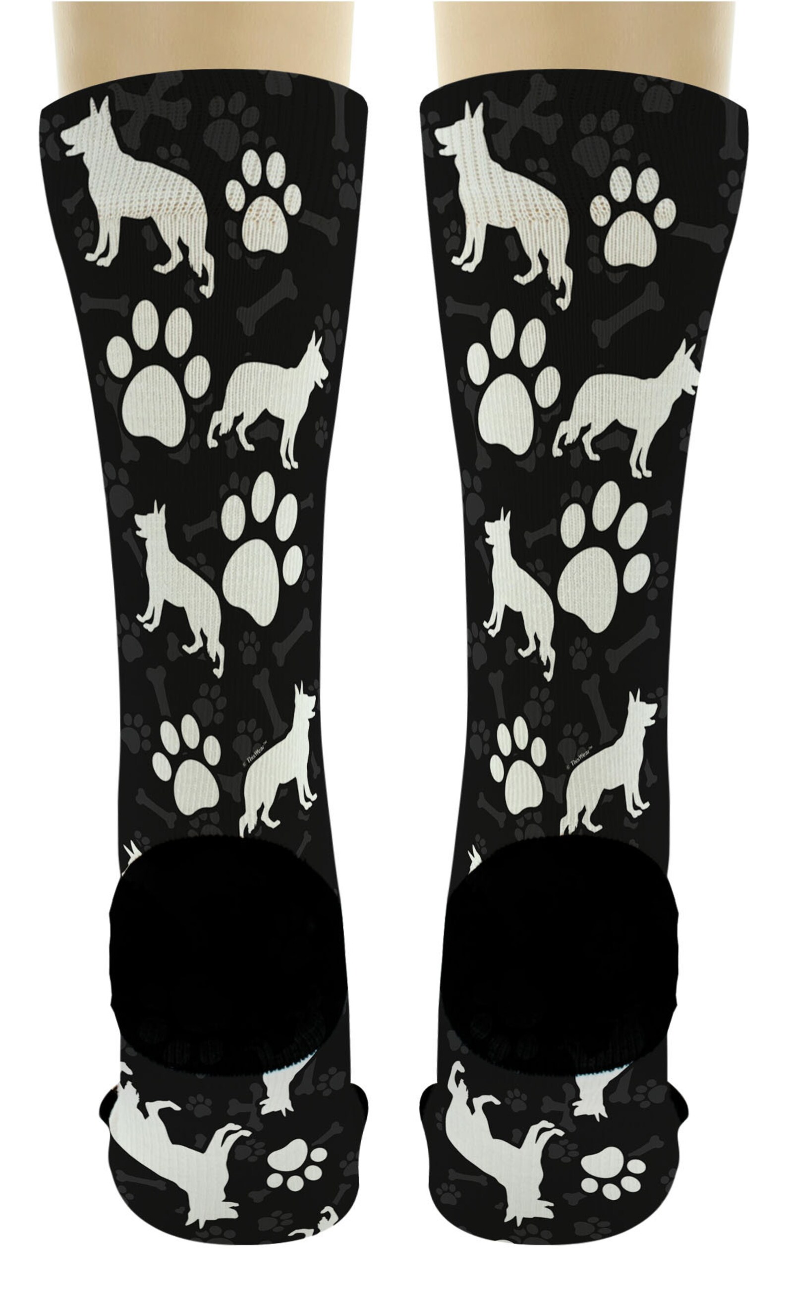 Dog Socks for Dog Lovers Shepherd Paw Socks Dog Breed Gifts Etsy