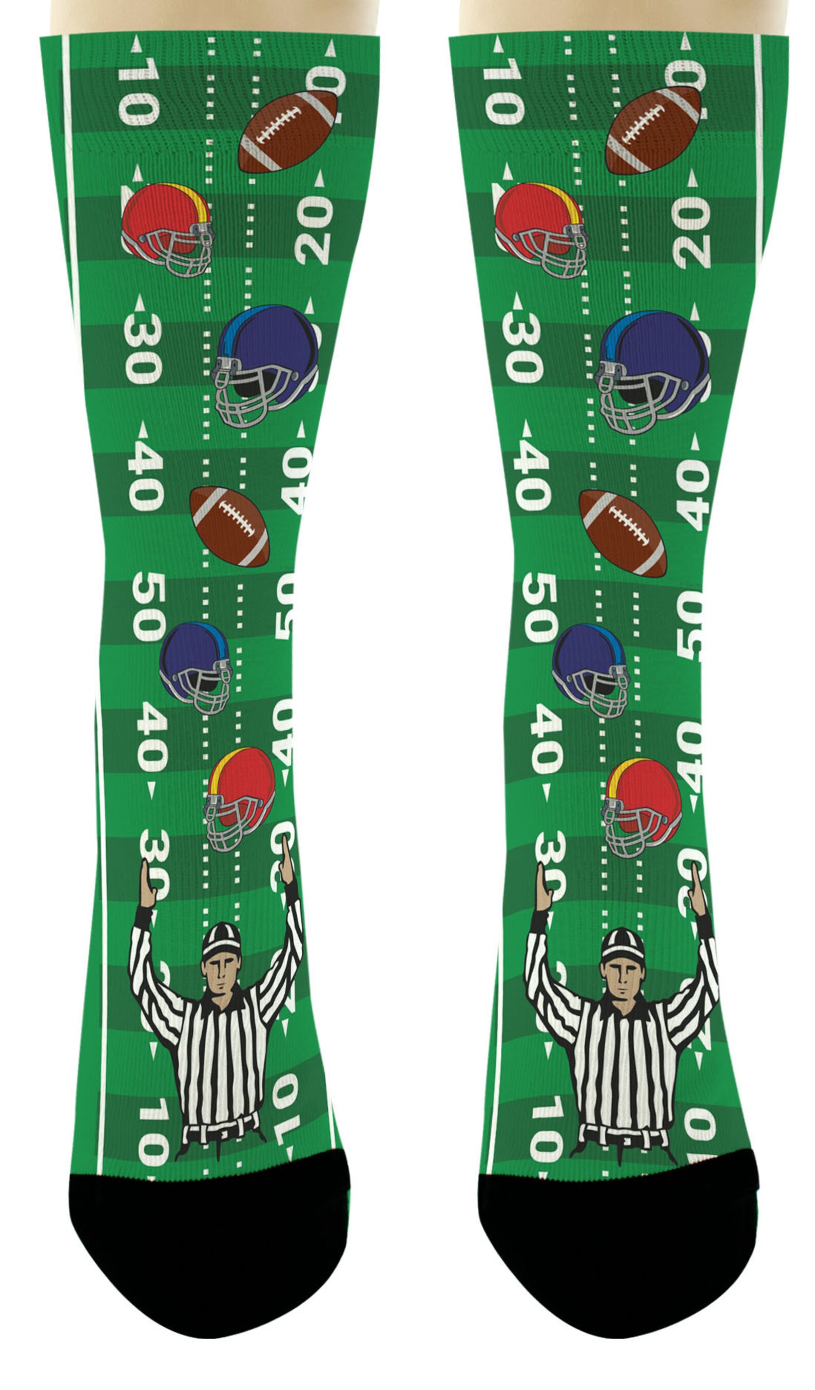 Football Gifts Football Themed Socks Lucky Touchdown Socks Etsy