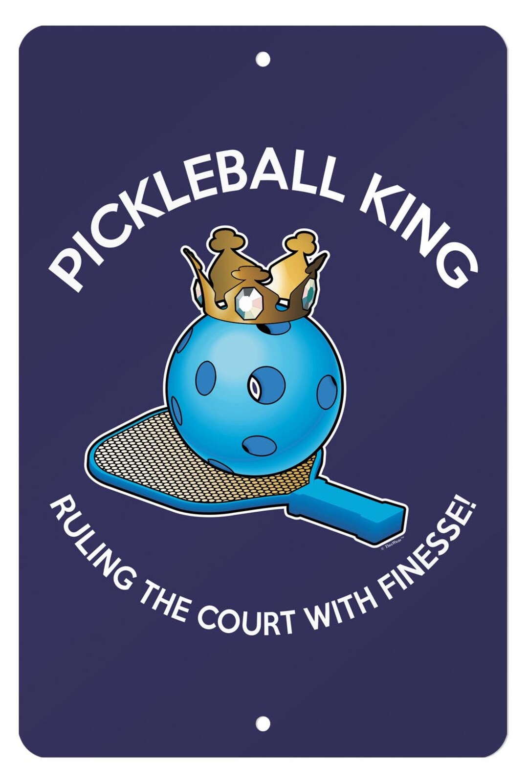 Pickleball King Pickleball Wall Sign Pickleball Wall Decor Etsy