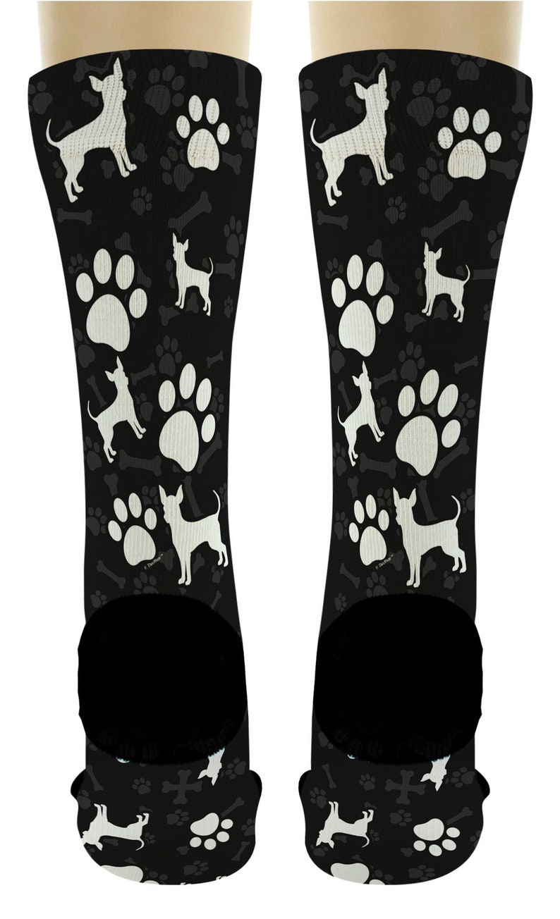 Chihuahua Socks for Dog Lovers Chihuahua Paw Socks Dog Breed Etsy