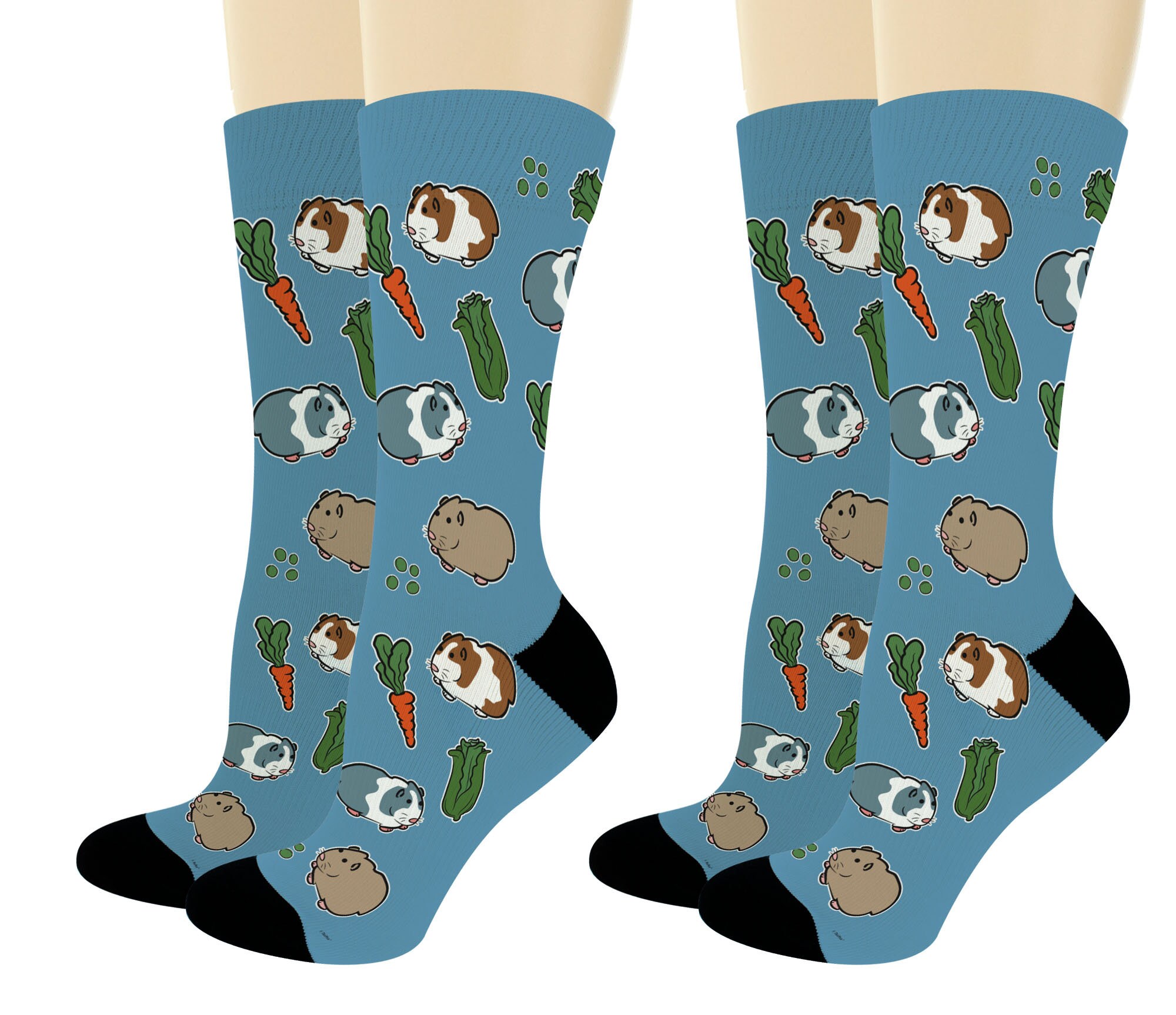 Unisex Novelty Socks Guinea Pig Crew Socks Guinea Pig Themed Etsy