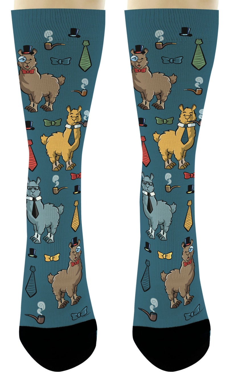 Unisex Novelty Socks Llama Socks Animal Themed Gifts Llama Etsy