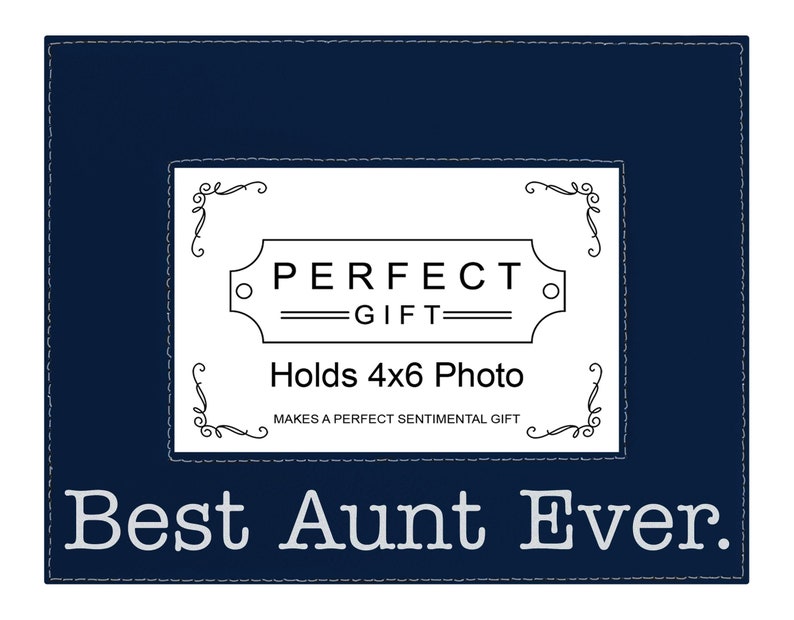 Best Aunt Ever Leatherette Photo Frame
