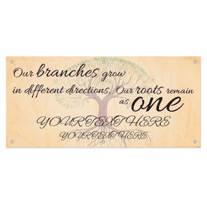Personalized Family Reunion Banner, Branches Grow Family Banner, Custom Reunion Banner, Family Reunion Personalized, Vinyl Banner