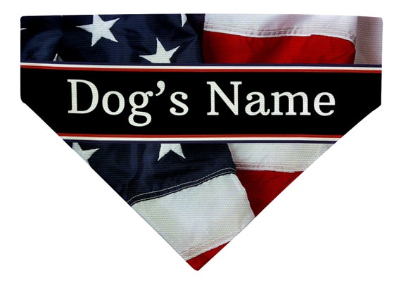 American flag best sale dog bandana