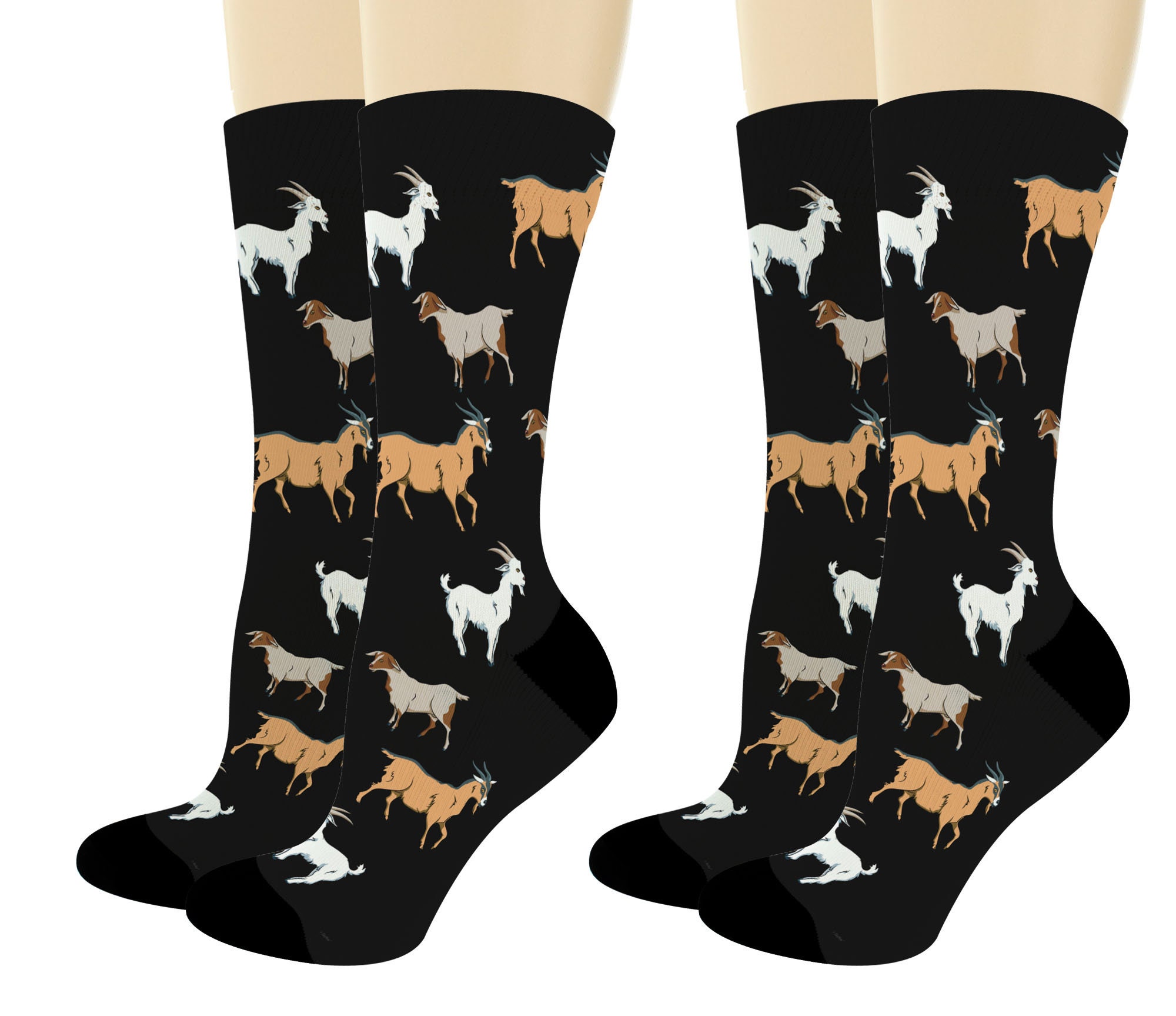Unisex Novelty Socks Goat Socks Goat Themed Gifts Animal Lover Etsy