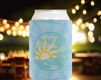 Vacation Drink Sleeve: Solstice Sunrise, Polyfoam 12oz Standard or Slim Can