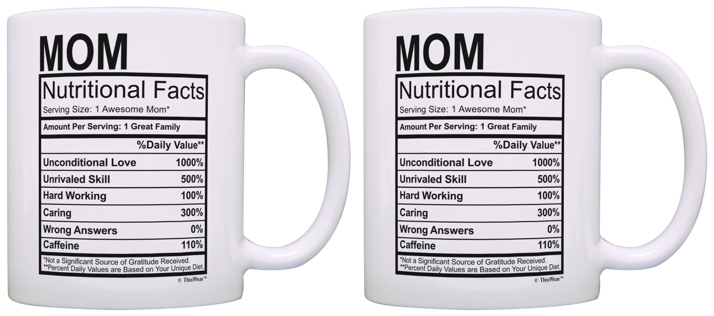 Best Mom Gifts Mom Nutritional Facts Mom Tea Cup Mom Coffee Etsy