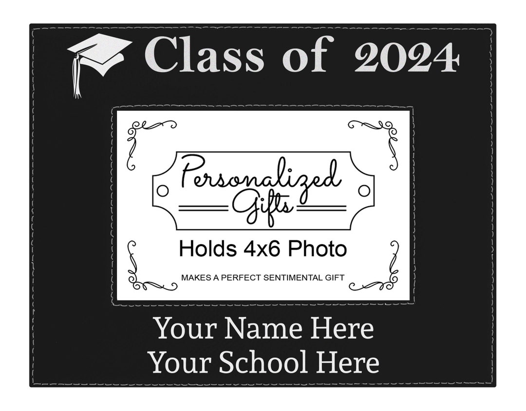 Class of 2024 Frame Custom Name Custom School Name Personalized ...