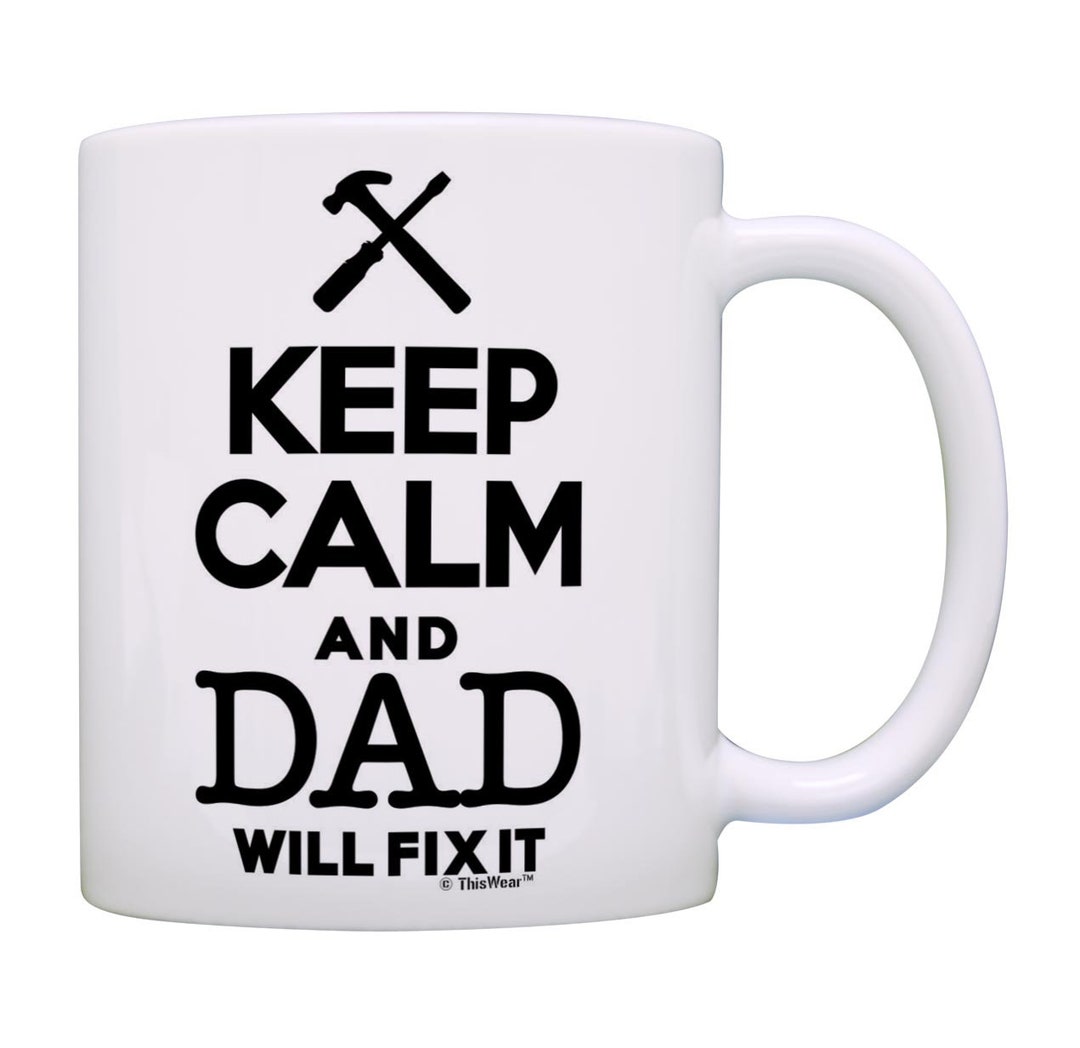 T-shirt Homme 'Keep Calm Dad' - Cadeau Pour Papa, Coupe Adulte Décontractée