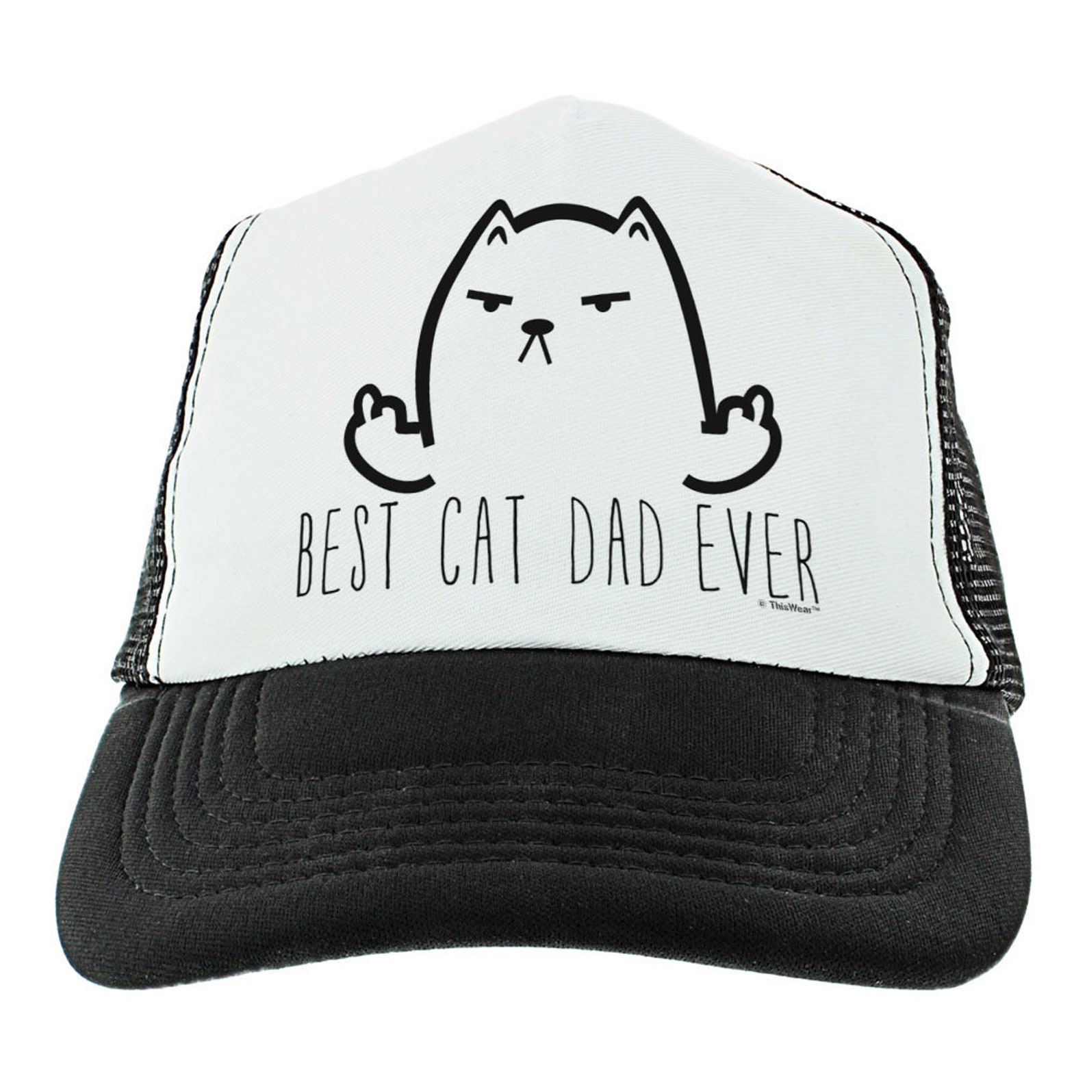 Cat Dad Hat Best Cat Dad Ever Gifts for Cat Dads Cat Middle Etsy