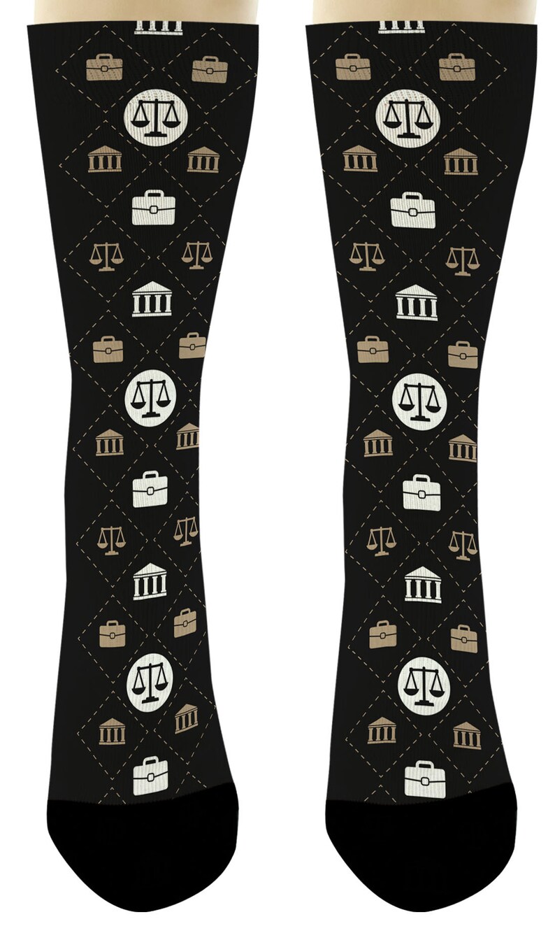 Law School Gifts Lawyer Socks Scales of Justice Socks Lawyer Etsy