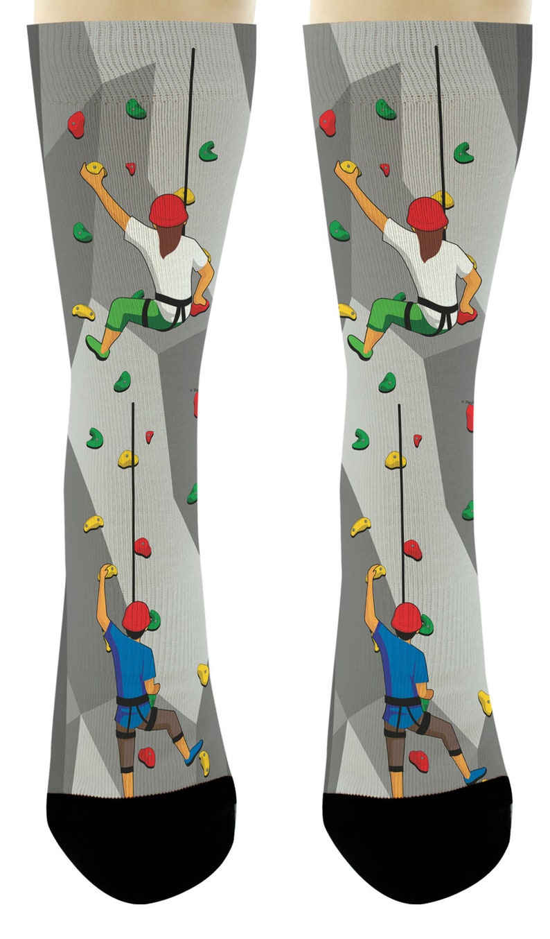 Rock Climbing Gift Novelty Crew Socks Etsy