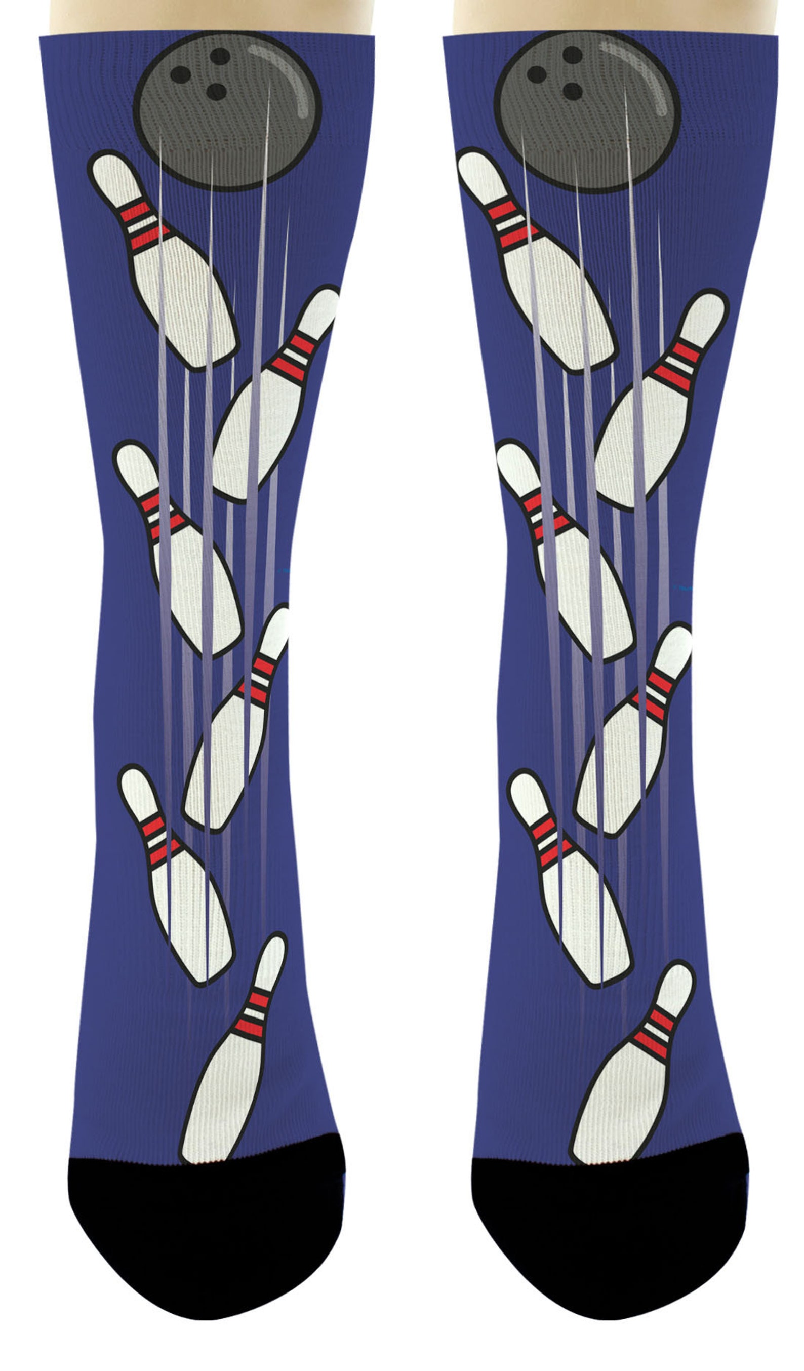 Bowling Gifts Bowling Theme Socks Lucky Strike Socks Bowling Etsy